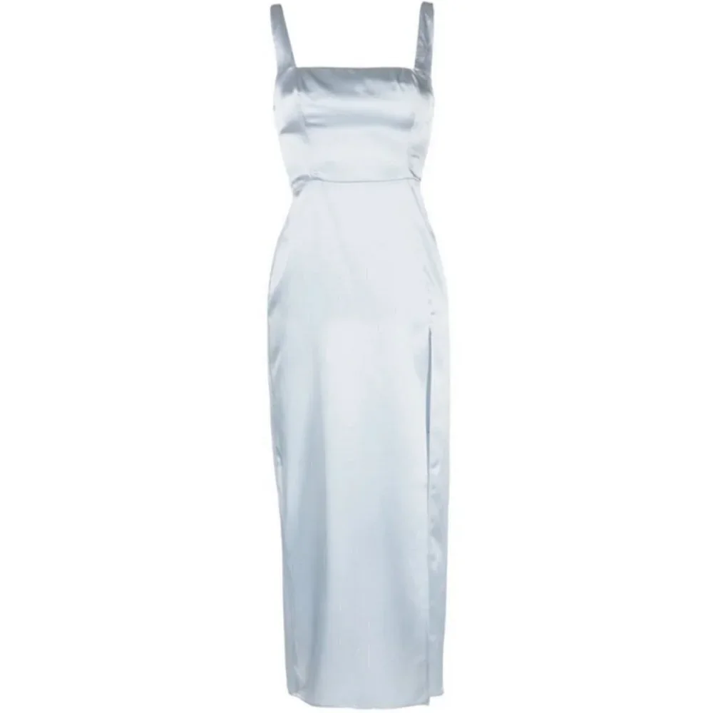 💕REFORMATION💕 Solay Silk Dress ~ Mineral 6 NWT